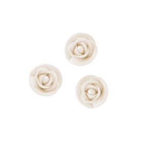 Small White Roses 1″ Each