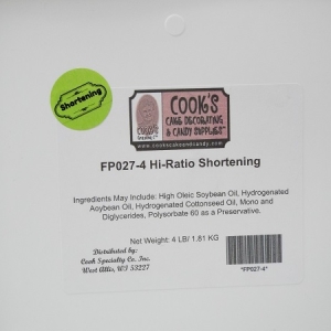 Hi-Ratio Shortening 4 lb