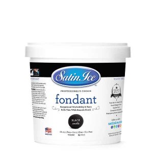Black Satin Ice Fondant 2 lb