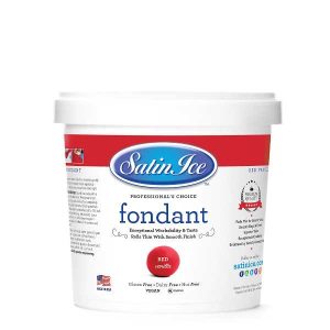 Red Satin Ice Fondant 2 lb