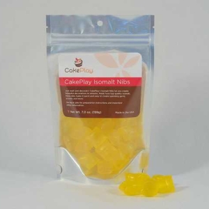 Isomalt Nibs Topaz Yellow 7 oz