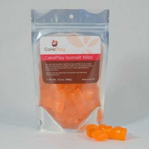 Isomalt Nibs Bright Orange 7 oz