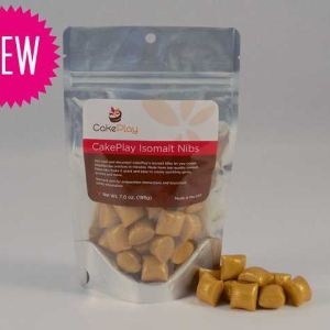 Isomalt Nibs Gold 7 oz