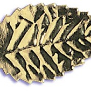 Gold Foil Leaves 1 3/4″ 144 count
