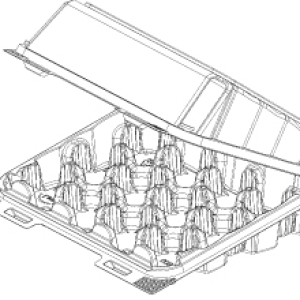 Cupcake Container Mini holds 12 Each
