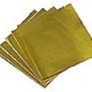 Foil Wrappers Gold 3″x 3″ approx 500 Count