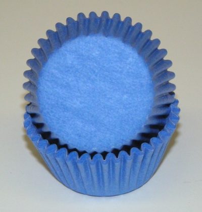 Light Blue Mini Cups 1 3/8" Base x 3/4" Wall approx 100