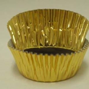 Gold Mini Foil Cups 1 3/8″ Base approx 100