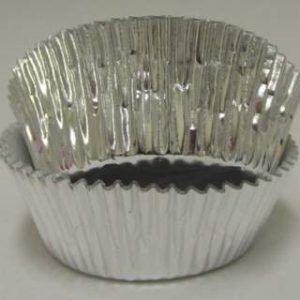 Silver Foil Mini Cup 1 3/8″ Base approx 100