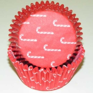 Candy Cane Cups 2″ Base x 1 1/4″ Wall approx 100