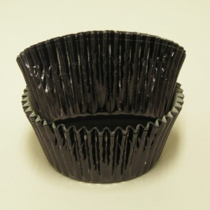 Black Foil Cups 2″ Base 1 1/4″ Wall approx 100