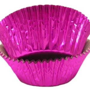 Pink Foil Cups 2″ Base approx 100