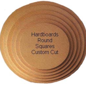 22″ x 1/4″ Square Hardboard Each