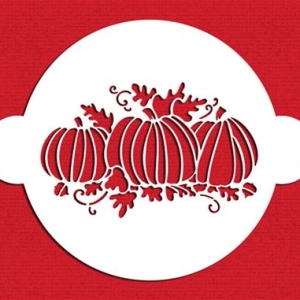 Stencil Pumpkin Patch Cake