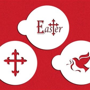 Stencil Easter Cookie 3 count
