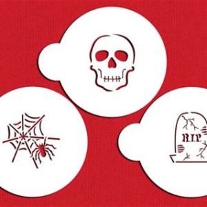 Stencil Scary Halloween Cookie