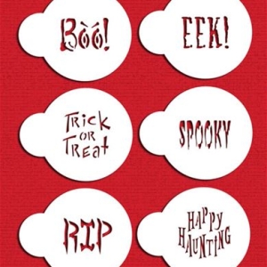 Stencil Small Halloween Cupcake