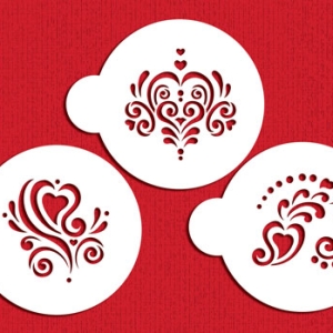 Stencil Amore Cookie Set 3 Count