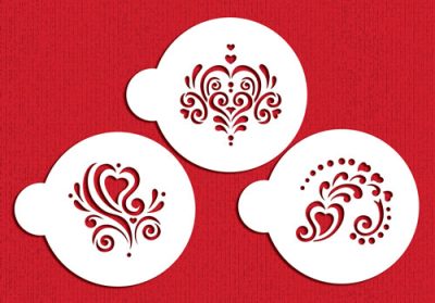 Stencil Amore Cookie Set 3 Count