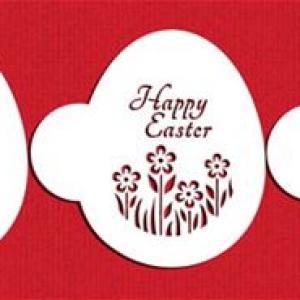 Stencil Easter Basket Egg Set 3 count