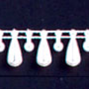 Tear Drop String of Pearl White Each