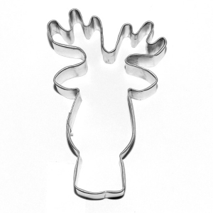 Reindeer Face Cookie Cutter 3 1/2″ Each