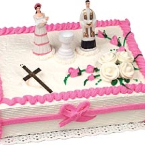 Christening Girl Cake Kit Each