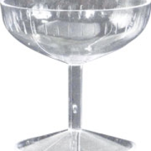 Mini Champagne Glass Clear 6 count