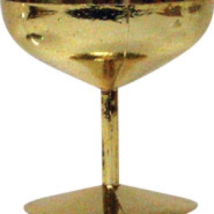 Mini Champagne Glass Gold 6 count