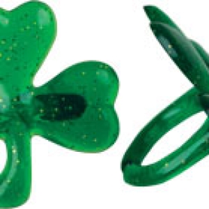 Shamrock Glitter Ring 12 count