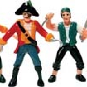 Pirate Figures 3″ 6 count