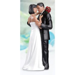 Bride & Groom African American 6 1/2″ Each