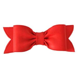 Bow with Tail Red 6″ Each
