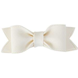 Bow with Tail White 3″ Each