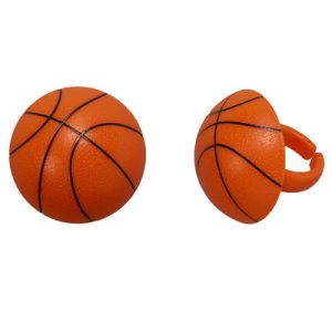 Basketball 3D Ball Cupcake Rings 12 count