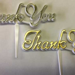 Thank You Assorted Color Pick 4 3/4″ x 1 1/2″ Each
