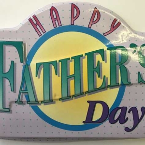 Happy Fathers Day plaque 6″ x 5″ Each