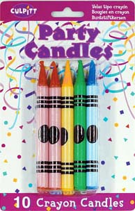 Crayon Candles 10 count