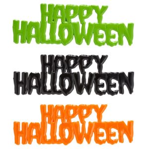 Halloween Drip Script Layon 5 1/2″ x 2″ Each