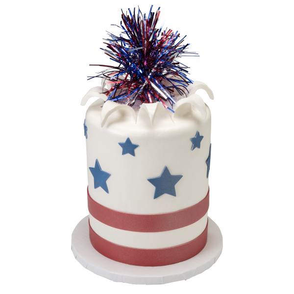 Mylar Spray Red, White & Blue 4 count - Image 3