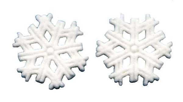 Snowflake Dec-Ons 1 1/2" 10 count