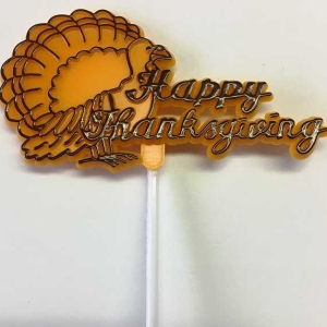 Thanksgiving Turkey Pick 3 1/4″ x 1 3/4″ Each
