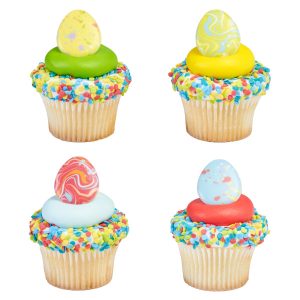 Painted Eggs Rings 12 count