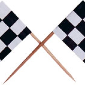 Checkered Racing Flag Pick 12 count