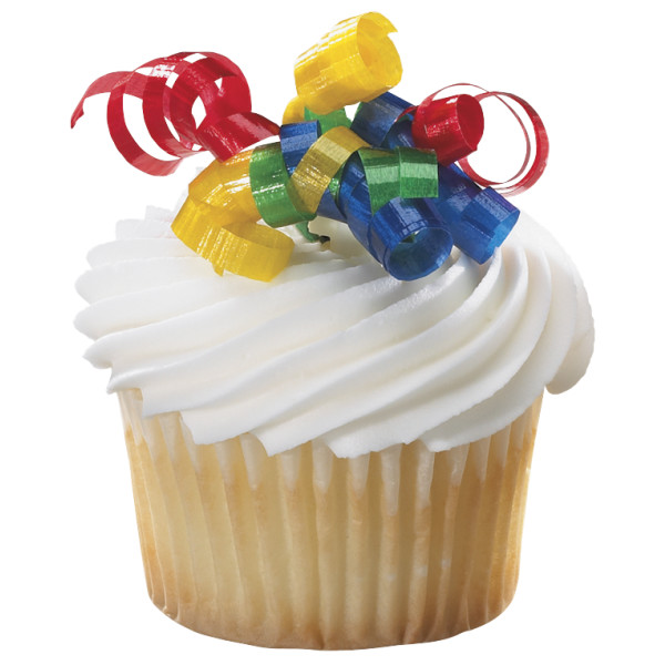 Ribbon Curl Primary Colors Pick 3" 4 count - Image 3