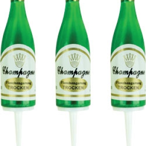 Champagne Bottles Mini Assorted Picks 6 count