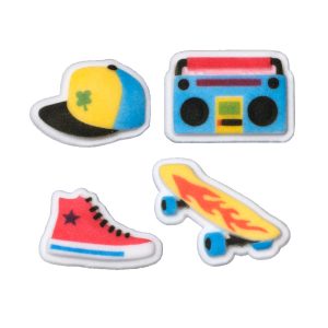 Skate Park Assorted Dec-Ons 1 1/4″ to 1 1/2″ 12 count