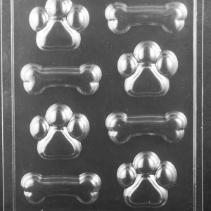 Bones and Paws Candy Mold 8 cavity Each