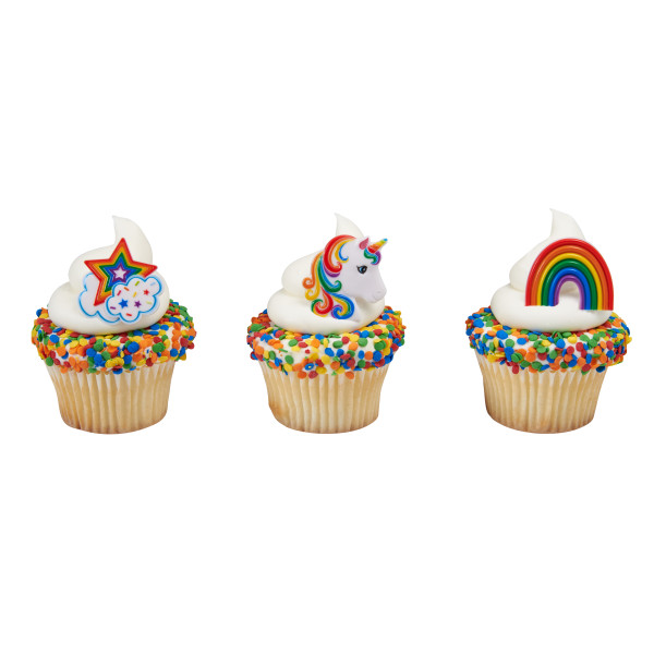 Rainbow Unicorn Rings 12 count - Image 2