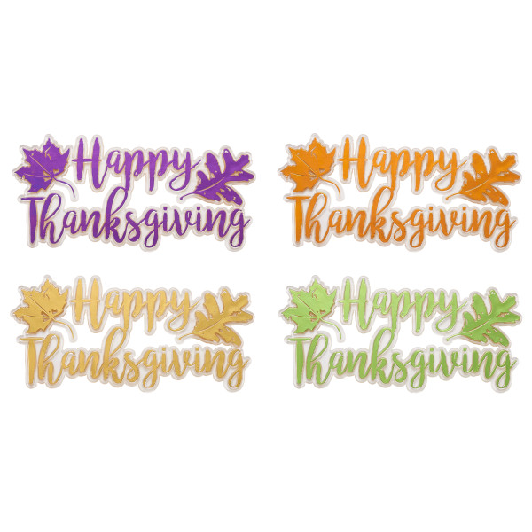 Happy Thanksgiving Layon 5" x 2 1/4" Each